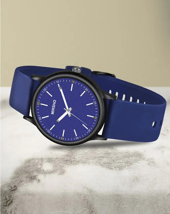 MIR055-BLACK Softest Silicone Strap Black Analog Watch - For Men FOR MEN WATCH 6